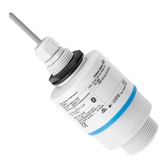 Endress+Hauser Micropilot FMR10 Kurzanleitung