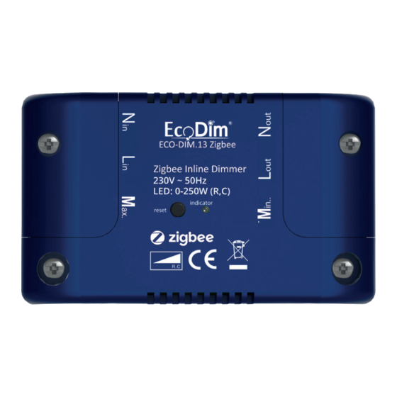 EcoDim ECO-DIM.13 Zigbee Handbuch