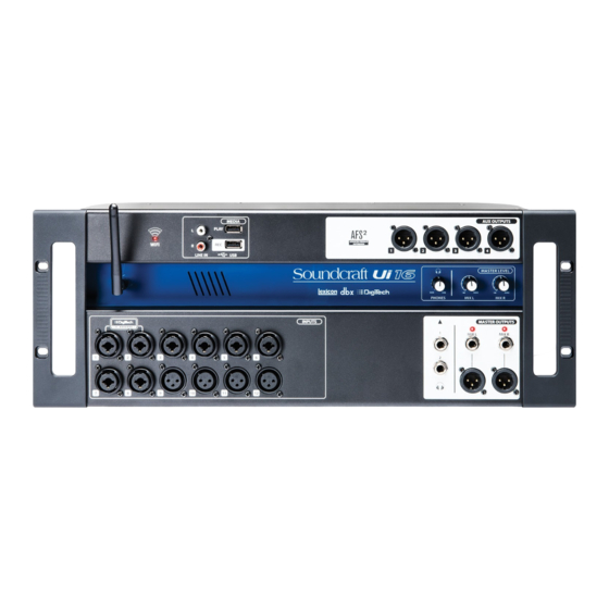 SoundCraft UI16 Handbuch