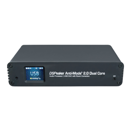 DSPeaker Anti-Mode 2.0 Dual Core Bedienungsanleitung