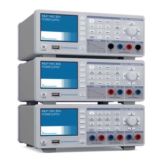 R&S HMC804x Benutzerhandbuch