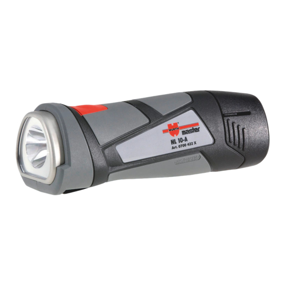 Würth master HL 10-A Originalbetriebsanleitung
