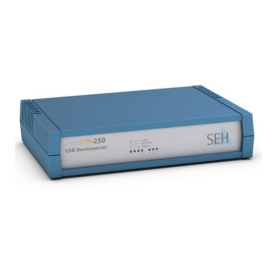 SEH myUTN-250 Schnellinstallationsanleitung