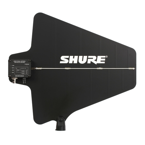 Shure UA874 Bedienungsanleitung