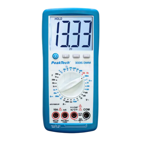 PCE Instruments PKT-3335 Bedienungsanleitung
