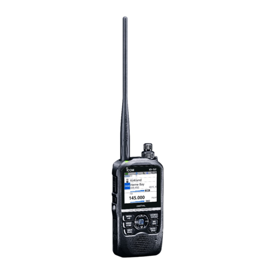 Icom ID-52E Basis Bedienungsanleitung