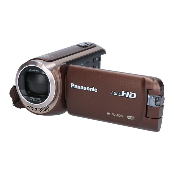 Panasonic HC-W580 Bedienungsanleitung