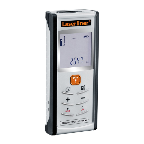 LaserLiner DistanceMaster Home Bedienungsanleitung