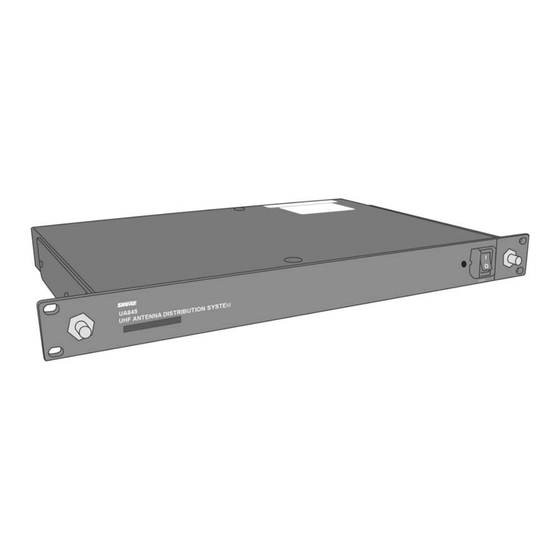 Shure UA845 Bedienungsanleitung