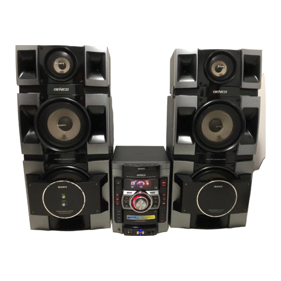 Sony MHC-GTX888 Bedienungsanleitung