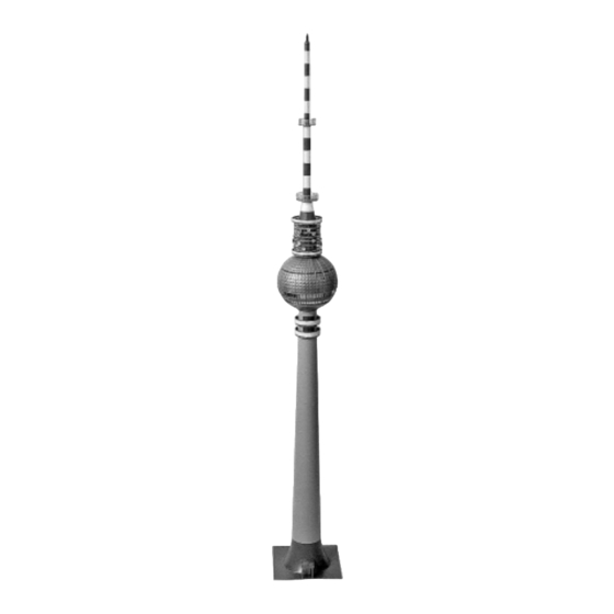 Faller Fernsehturm 130966 Handbuch