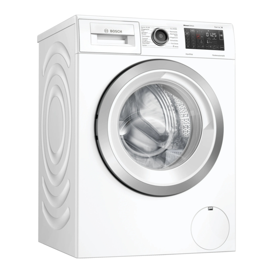 Bosch WAU28RWIN Gebrauchs- Und Montageanleitung