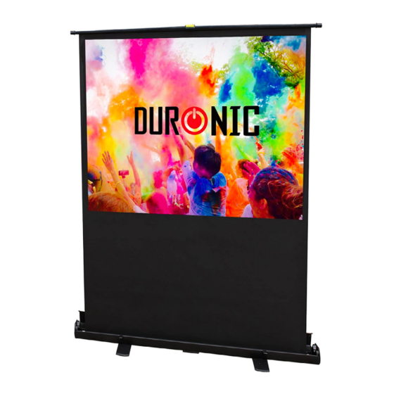 Duronic FPS - Floor projector Screen Bedienungsanleitung