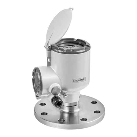 KROHNE OPTIWAVE 500 Serie Zusatzanleitung