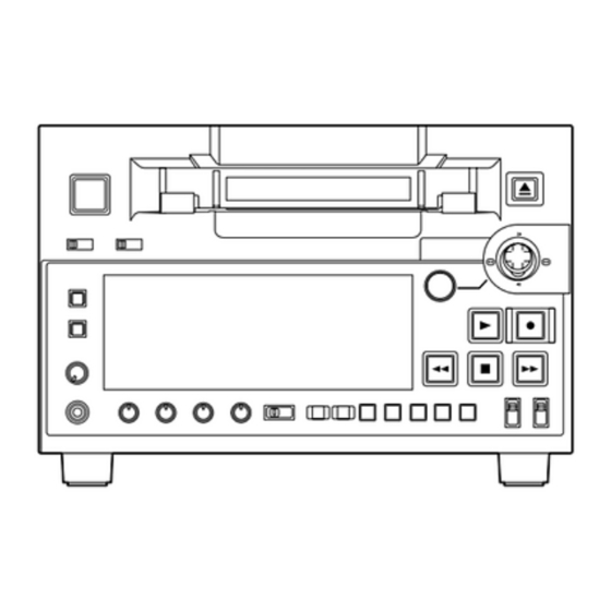 Panasonic AJ-SD255E Bedienungsanleitung