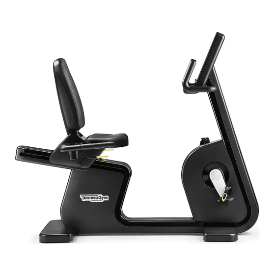 Technogym Recline Artis Benutzerhandbuch