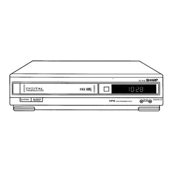 Sharp VC-A10G Bedienungsanleitung