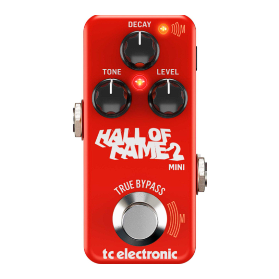 TC Electronic HALL OF FAME 2 MINI Bedienungsanleitung