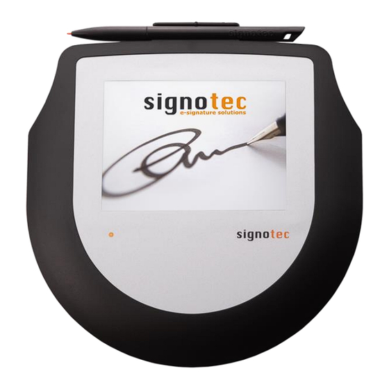 Signotec Omega Benutzerhandbuch