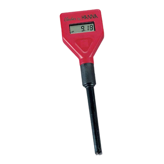 Hanna Instruments Checker HI 98103 Bedienungsanleitung