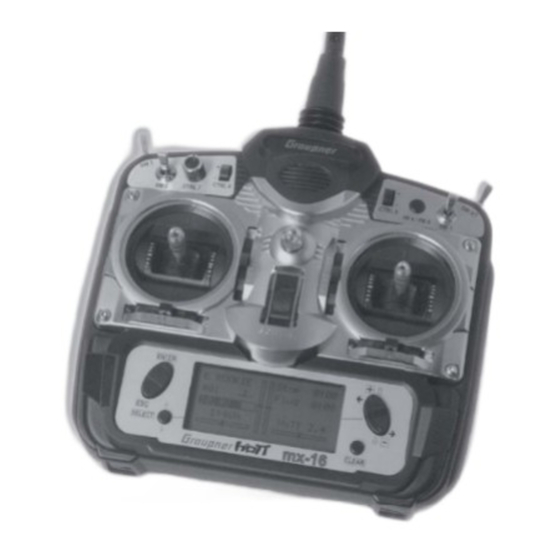 GRAUPNER mx-16 HoTT Handbuch