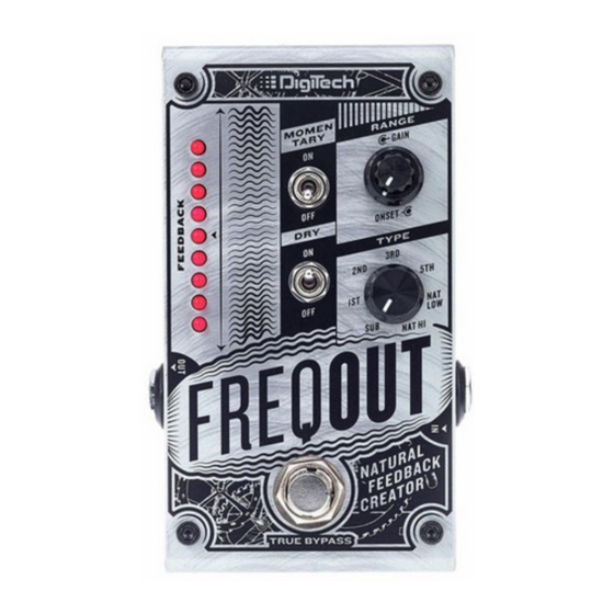 DigiTech FREQOUT Bedienungshandbuch