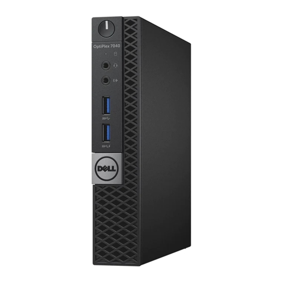 Dell OptiPlex 7040M Schnellstart Handbuch