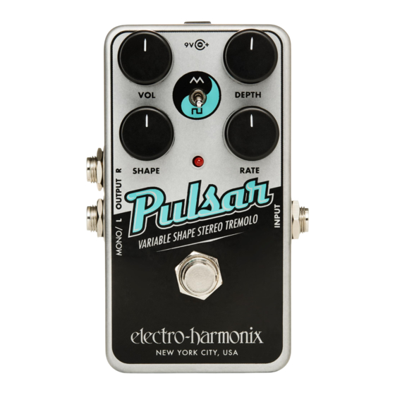 Electro-Harmonix Nano Pulsar Kurzanleitung