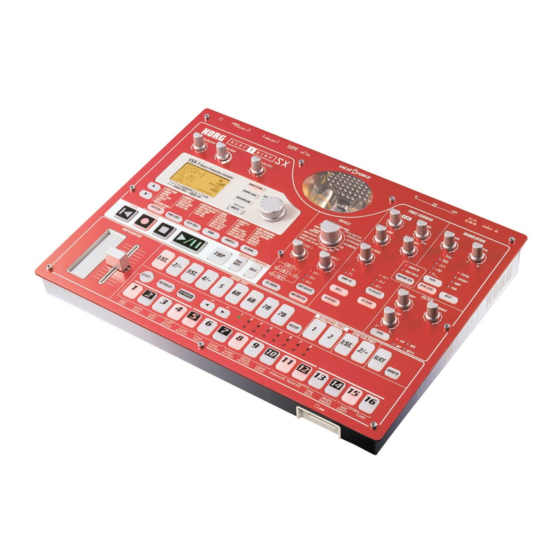 Korg ELECTRIBE esx-1sd Bedienungsanleitung