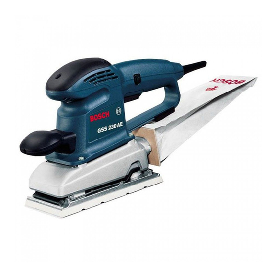Bosch GSS 230 A PROFESSIONAL Bedienungsanleitung