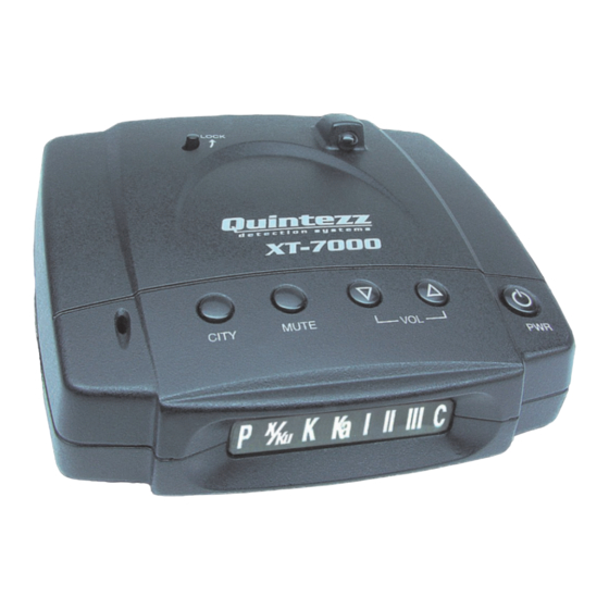 Quintezz XT-7000 Bedienungsanleitung