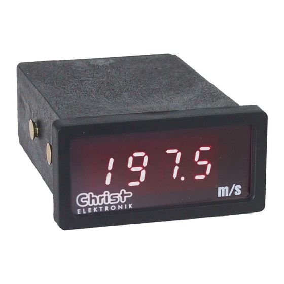 Christ Elektronik CAM 100 Bedienungsanleitung
