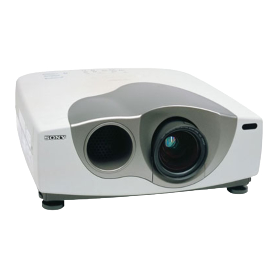 Sony VPL-VW12HT Bedienungsanleitung