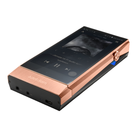 Astell & Kern Dreamus SP1000 AMP Schnellstartanleitung