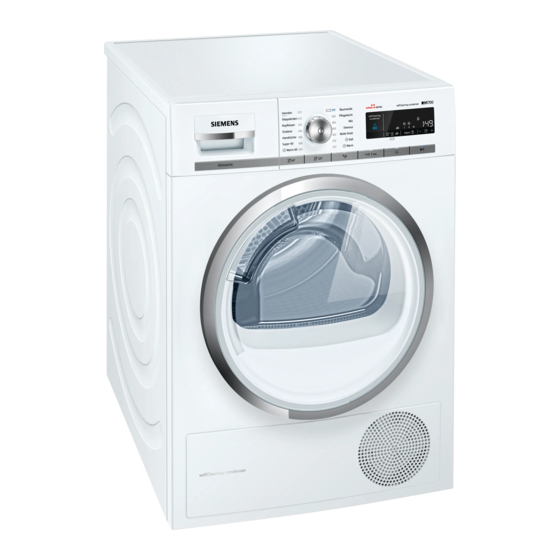 Siemens WT45W540CH Gebrauchs- Und Aufstellanleitung