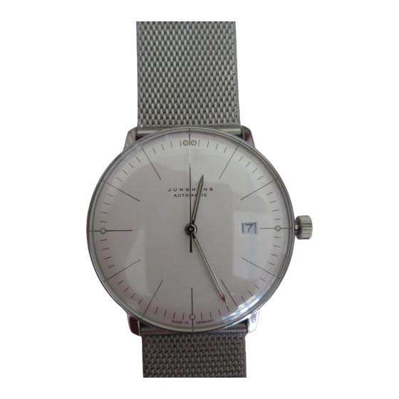 Junghans J800.1 Bedienungsanleitung