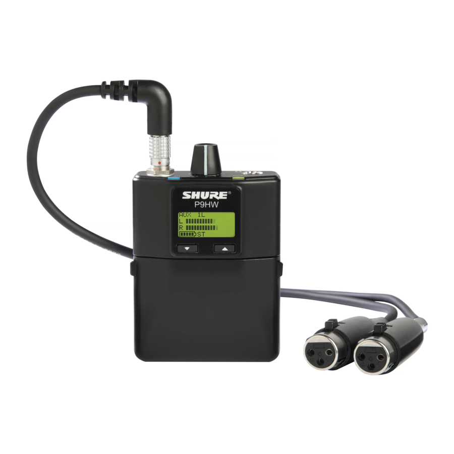 Shure P9HW Bedienungsanleitung