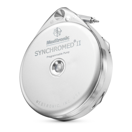 Medtronic SynchroMed II Patientenhandbuch