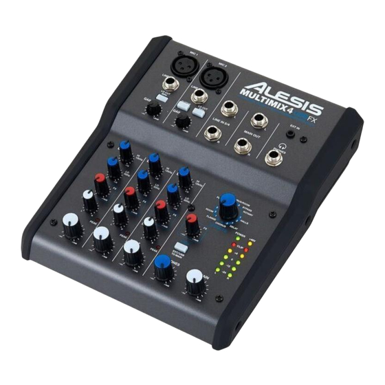 Alesis MULTIMIX 4 USB FX Benutzerhandbuch