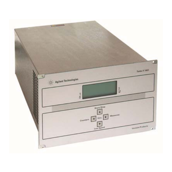 Agilent Technologies Turbo-V 2300 TwisTorr Bedienungshandbuch