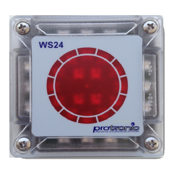 Protronic WS24 Bedienungsanleitung