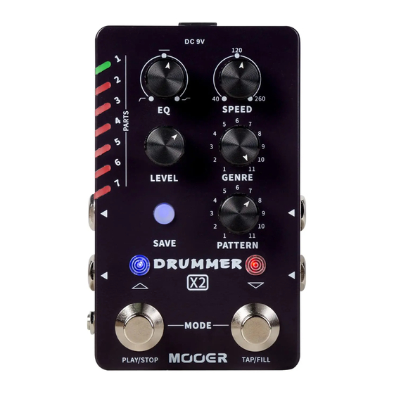 Mooer Drummer X2 Benutzerhandbuch