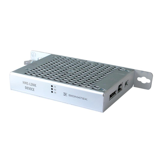 SIGMATEK HMI-Link G2 Betriebsanleitung