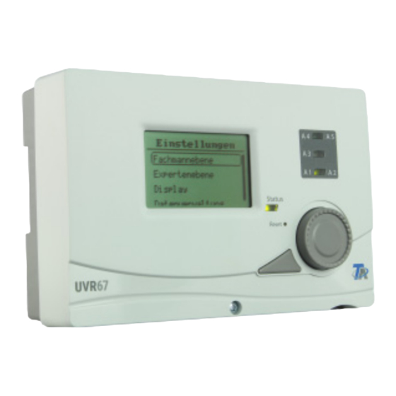 Technische Alternative UVR67 Anleitung