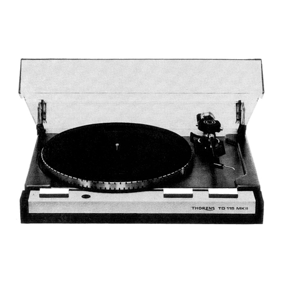 THORENS TD 115 MK II Serviceanleitung