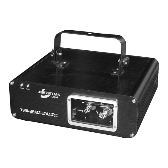 JB Systems Light TWIN BEAM COLOR Mk3 Laser Bedienungsanleitung