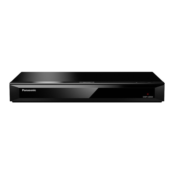 Panasonic DMP-UB404 Bedienungsanleitung