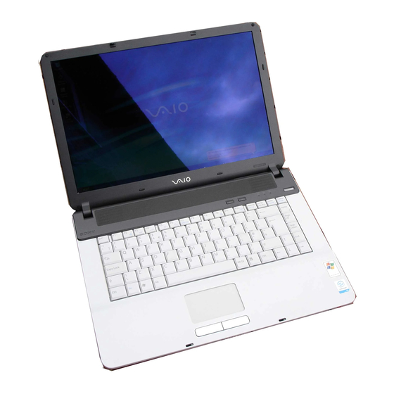 Sony vaio VGN-FS series Handbücher