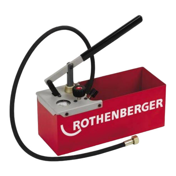 Rothenberger TP25 Bedienungsanleitung