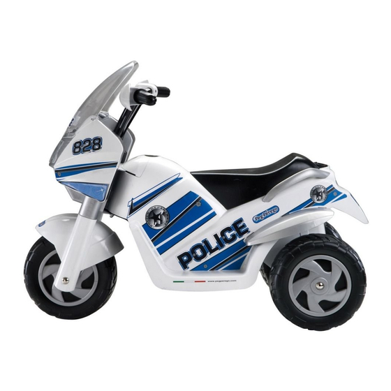 Peg Perego RAIDER Police-Polizei Gebrauch Und Wartung